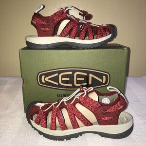 Women's KEEN Whisper Sandals -Cayenne/Fired Brick - Size: 7 (1028815)